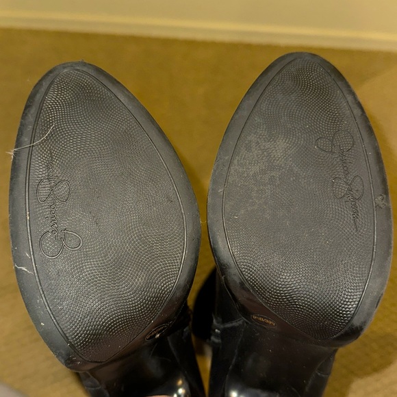 Jessica Simpson Knee High Black Leather Boots 9.5 - Picture 3 of 3